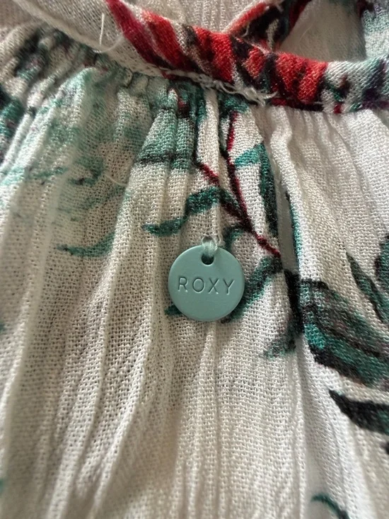 Roxy Wind Fly Away Strappy Dress Tropical Print size S oversized flowy - Picture 5 of 5